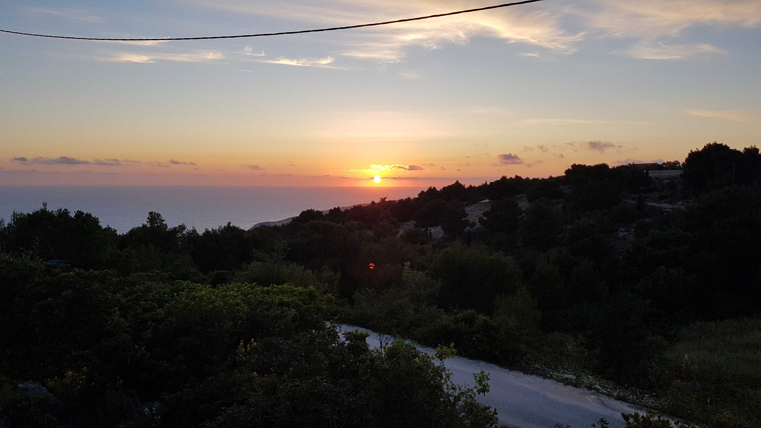 Solnedgang på Zakynthos