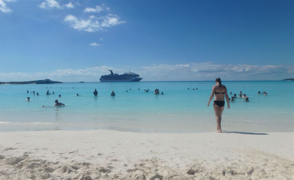 Strand på Bahamas