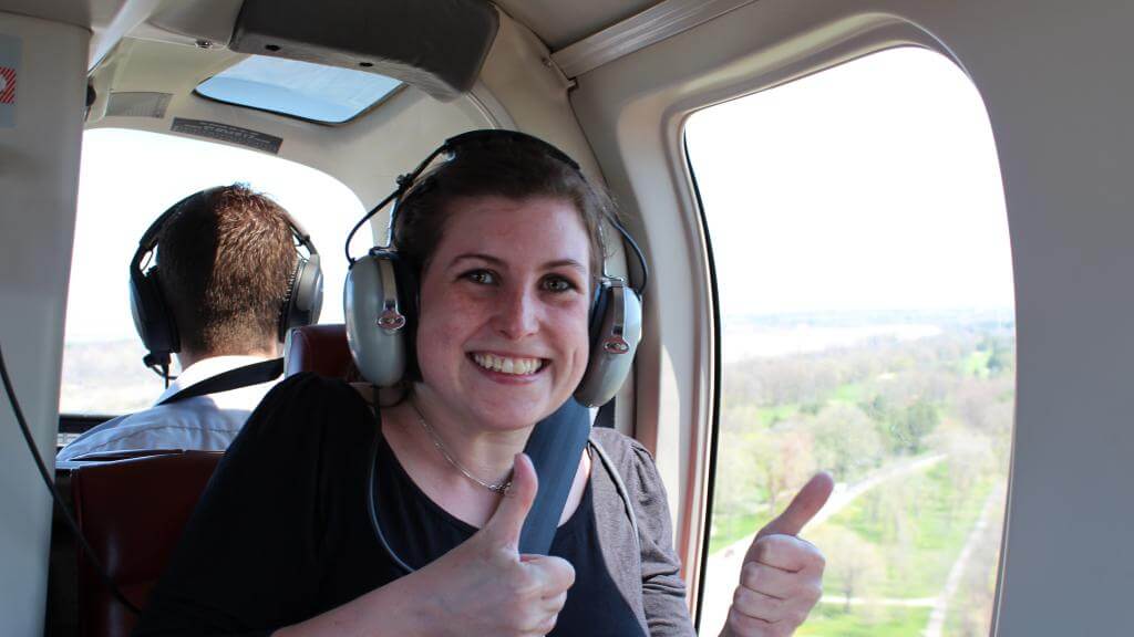 Helikopter over Niagara vandfaldene