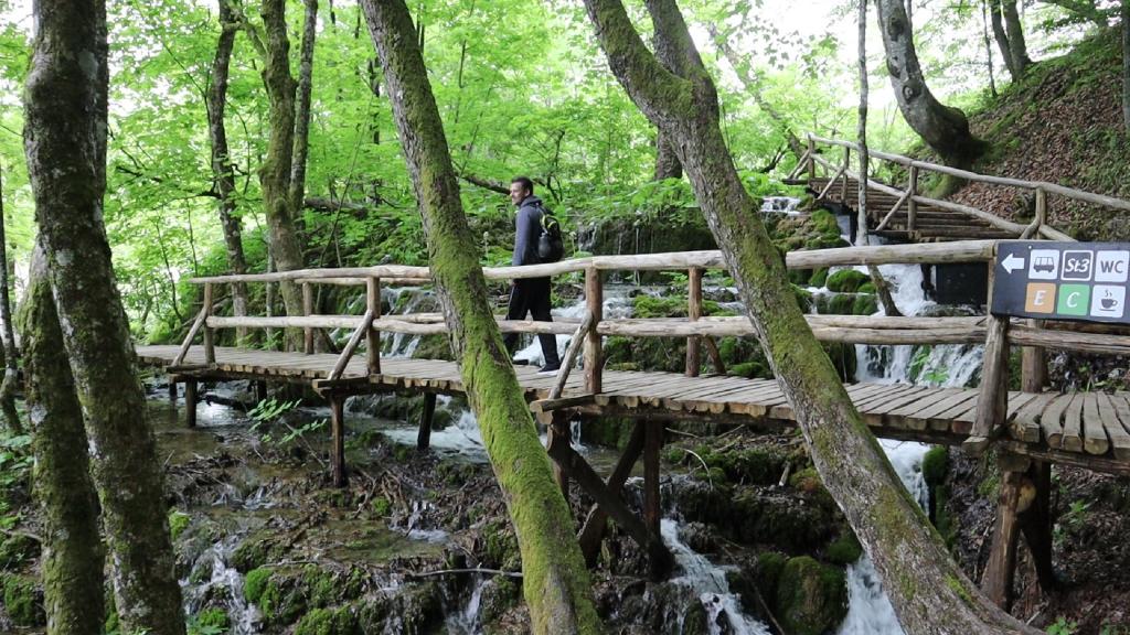Plitvice nationalpark i kroatien