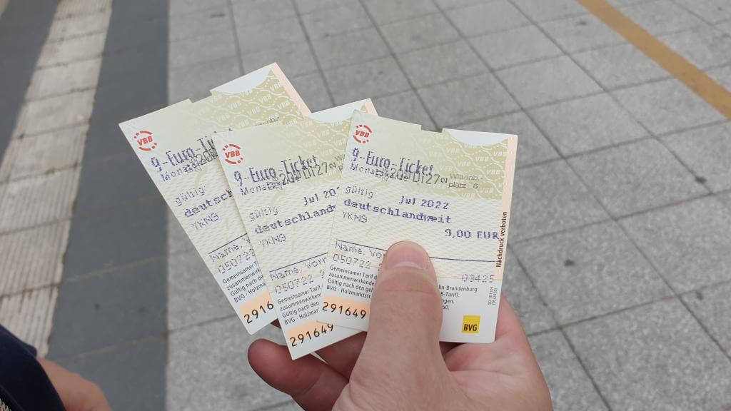 9 euro billet i Berlin