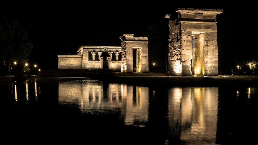 Debod tempel i Madrid