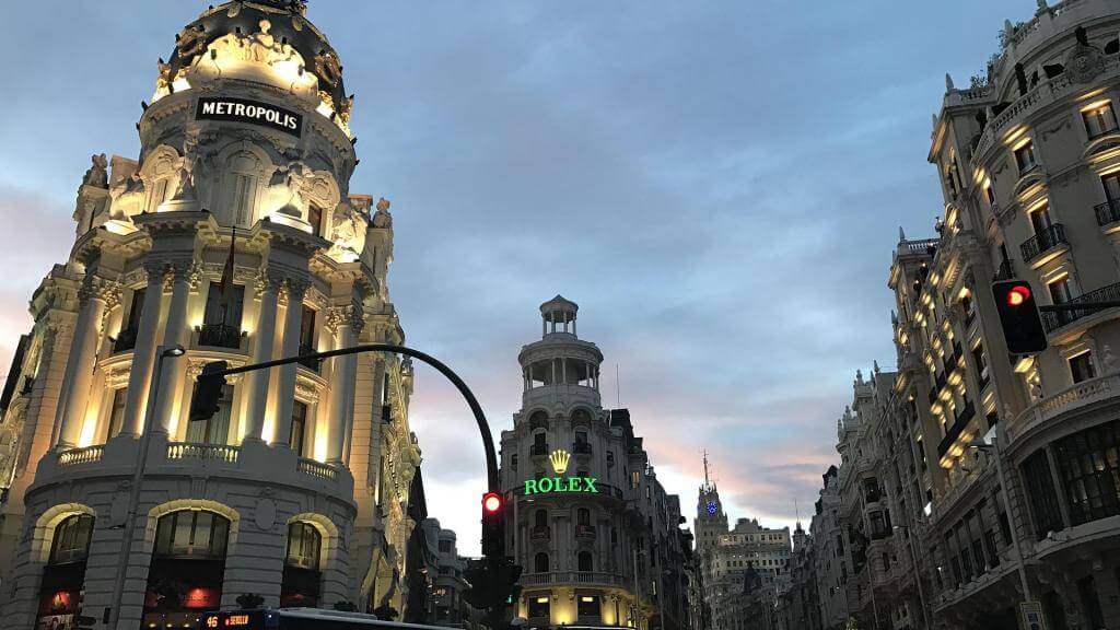 Gran Via - madrid seværdighed