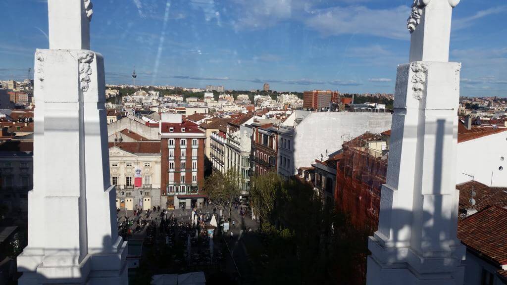 Rooftop view i Madrid