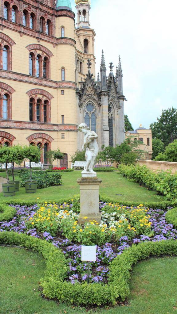 Smuk gårdhave på Schwerin slot