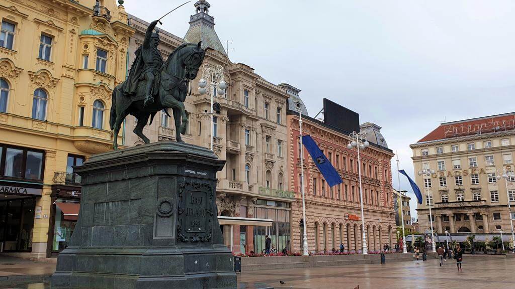 Ban Jelacic plads Zagreb Kroatien