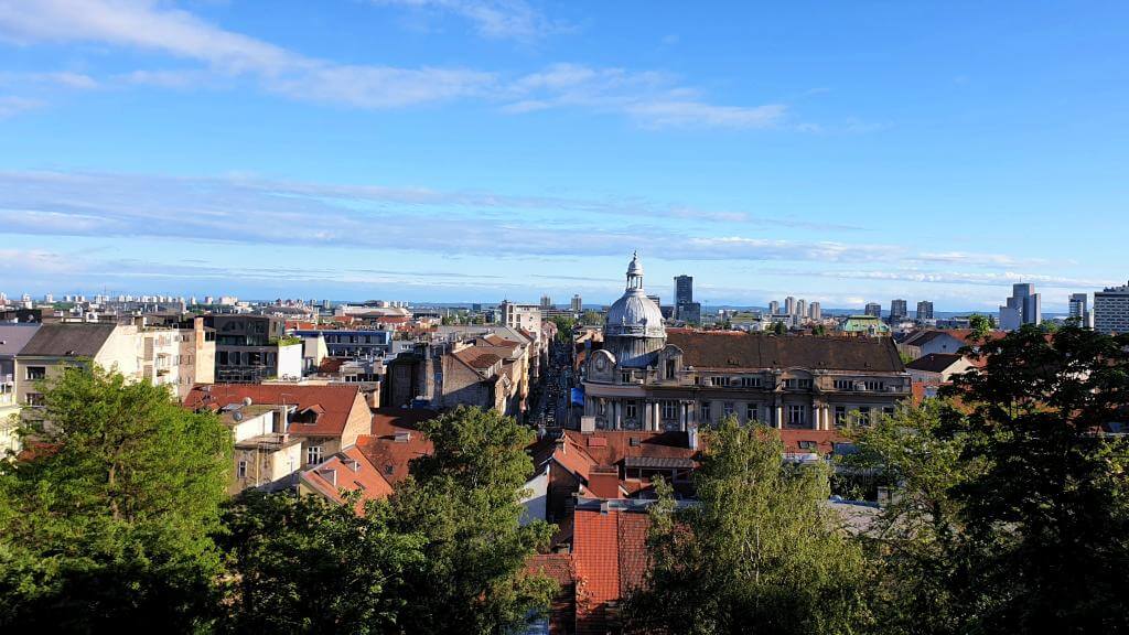 Spændende by Zagreb Kroatien