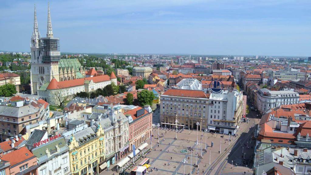 Udsigt over Zagreb