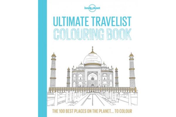 Farvebog med rejse destinationer