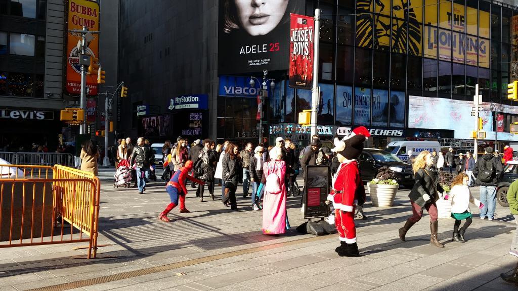 Jul på Times Square NY