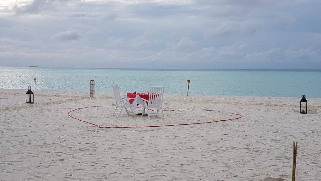 Strand på maldiverne