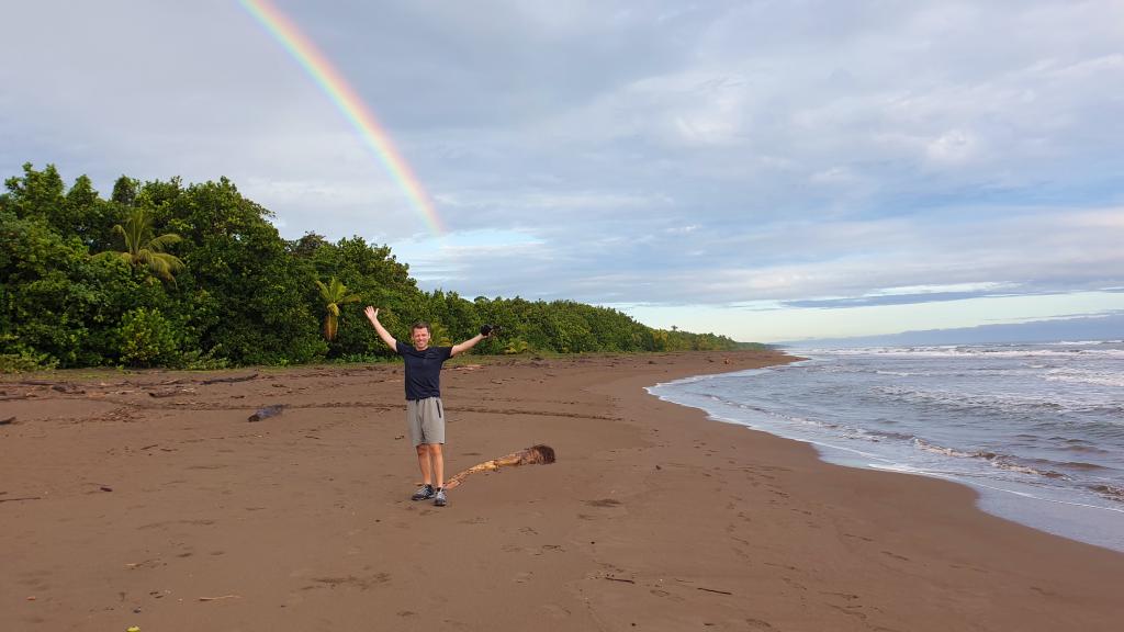 Stranden i Tortuguero nationalpark