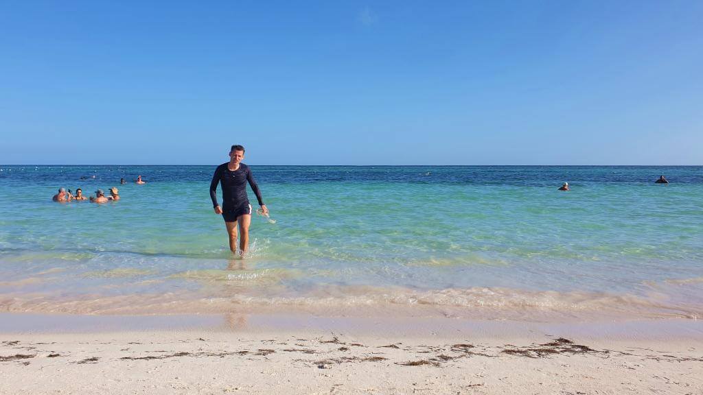 Lækker strand i Akumal