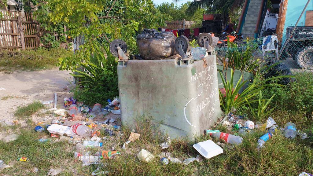 Affald på Isla Holbox