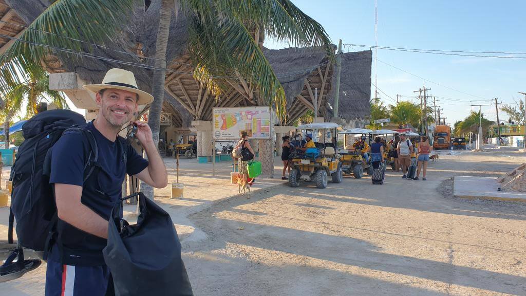 Taxier på Isla Holbox