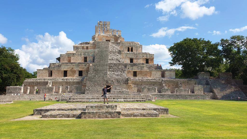 Edzna ruiner ved Campeche Yucatan