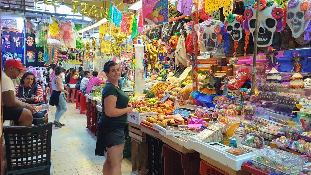 Tag på markeder i Mexico City