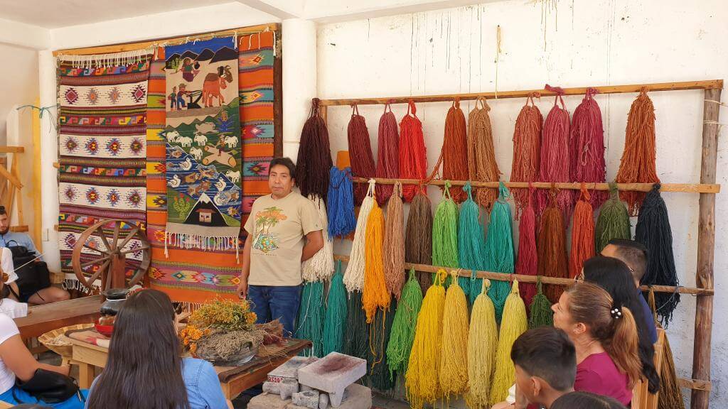 Der væves tæpper naer Oaxaca