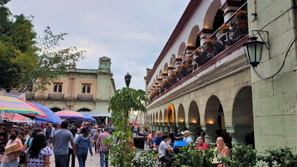 Zocalo - seværdighed i Oaxaca