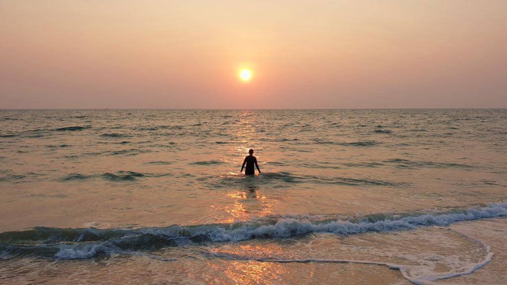 Sydindien rundrejse solnedgang