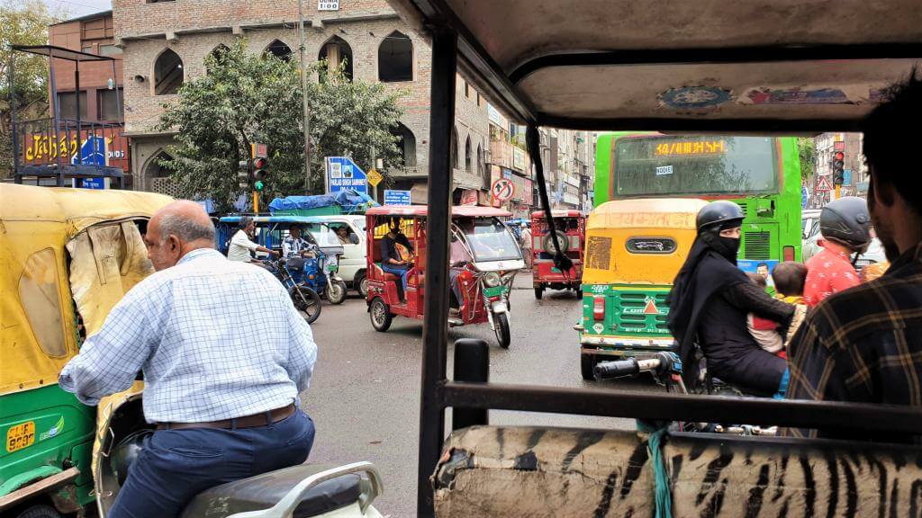 Trafik i Indiens hovedstad, Indien