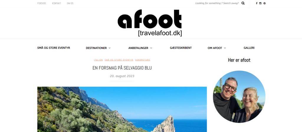 Afoot rejseblog