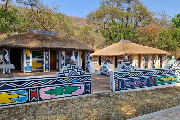 Ndebele village Sydafrika