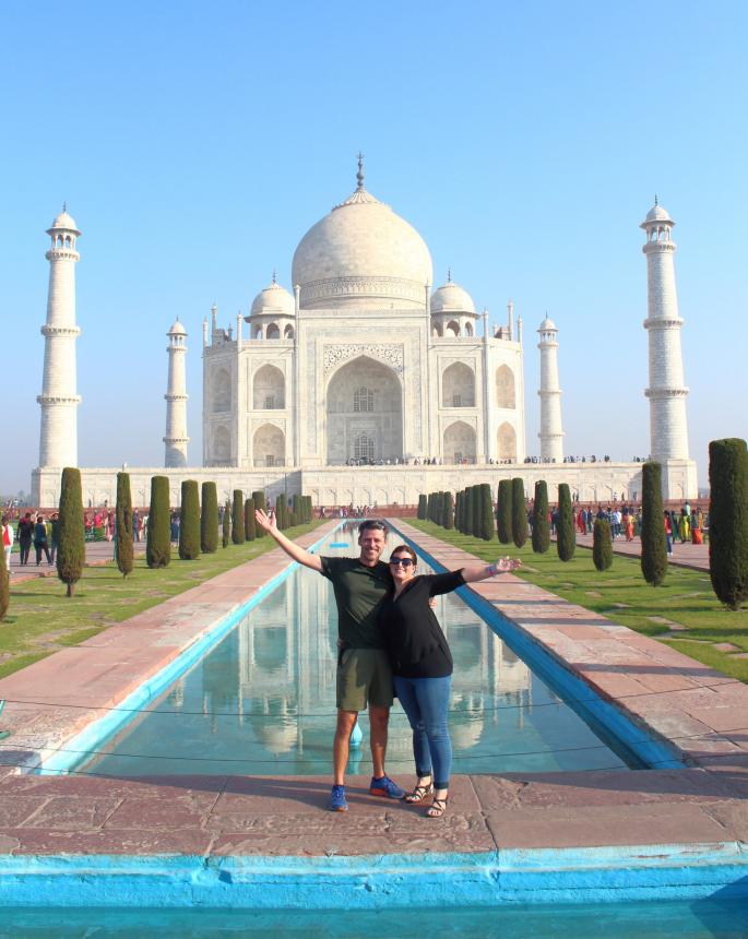 Besøgte Taj Mahal i året der gik