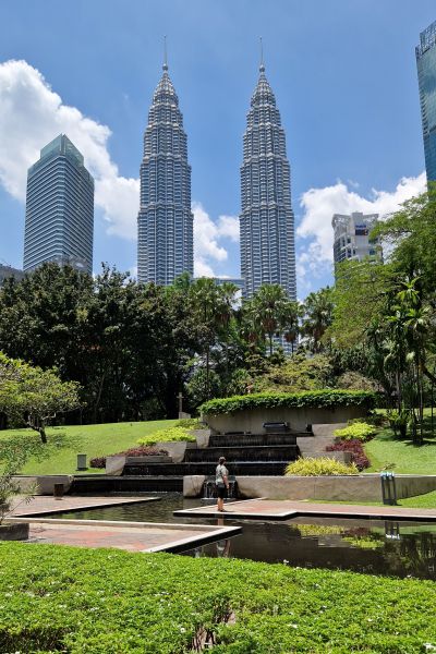 KLCC park med Patronas Tower